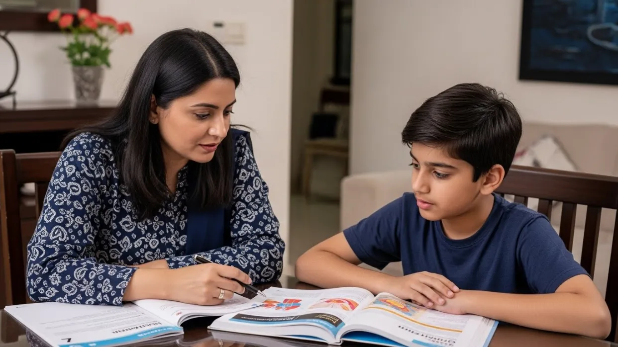 Roots Home Tutors — verified female home tutor teaching a student at home in Lahore