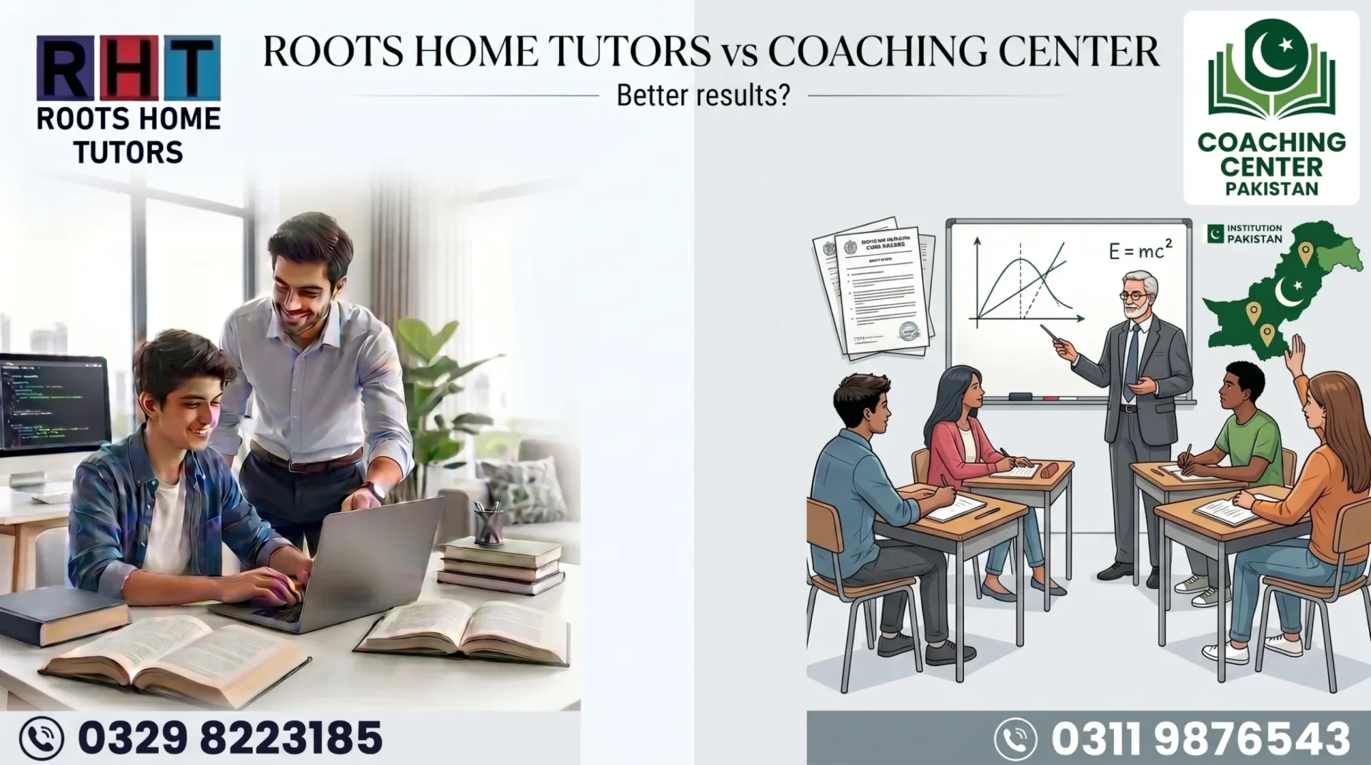 Roots Home Tutors vs Coaching Center Pakistan: Which One Delivers Better Results?