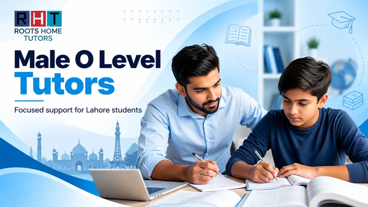 A Roots Home Tutors tutor working one-on-one with a student at home
