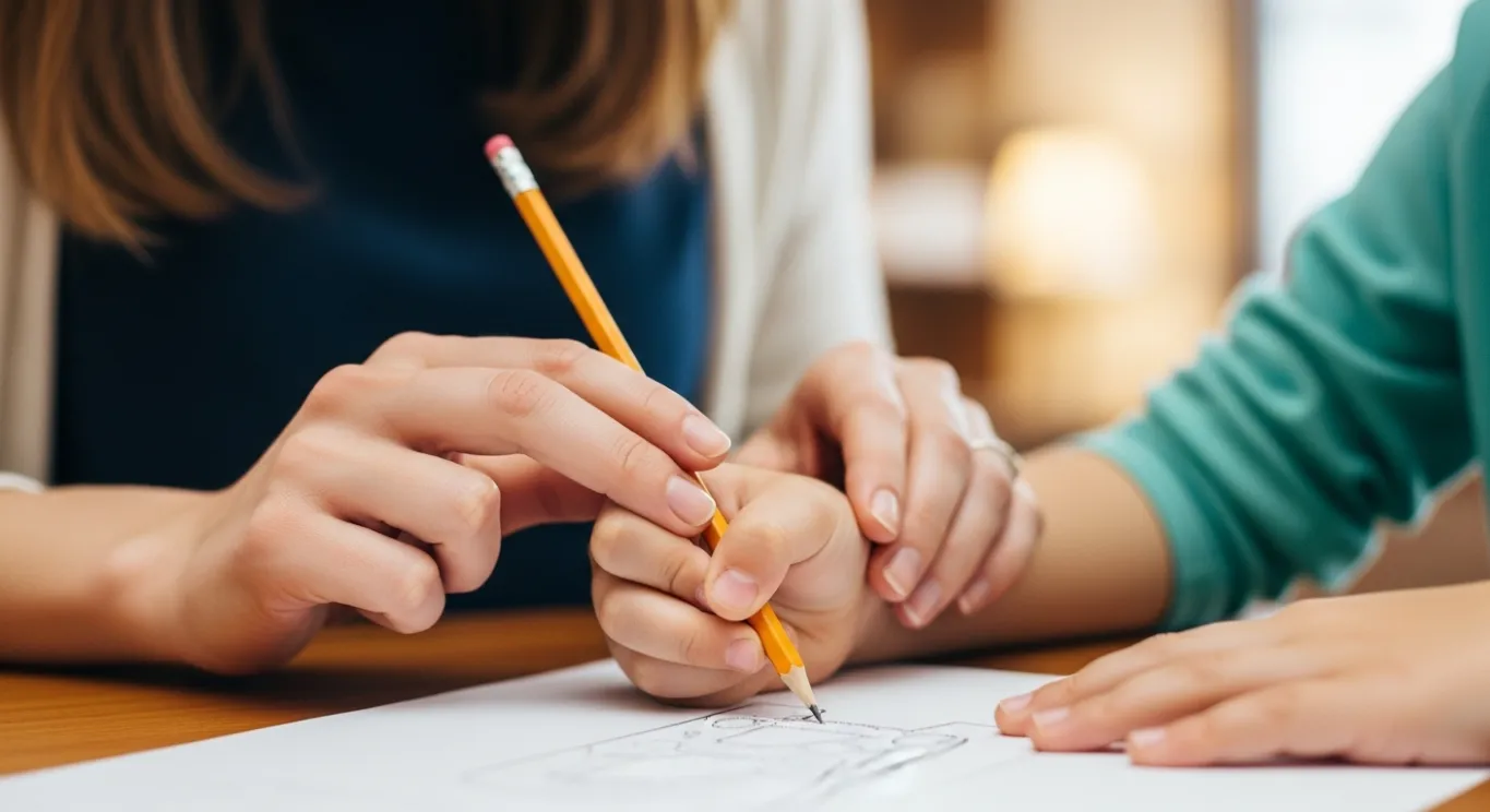 Female home tutor kid
