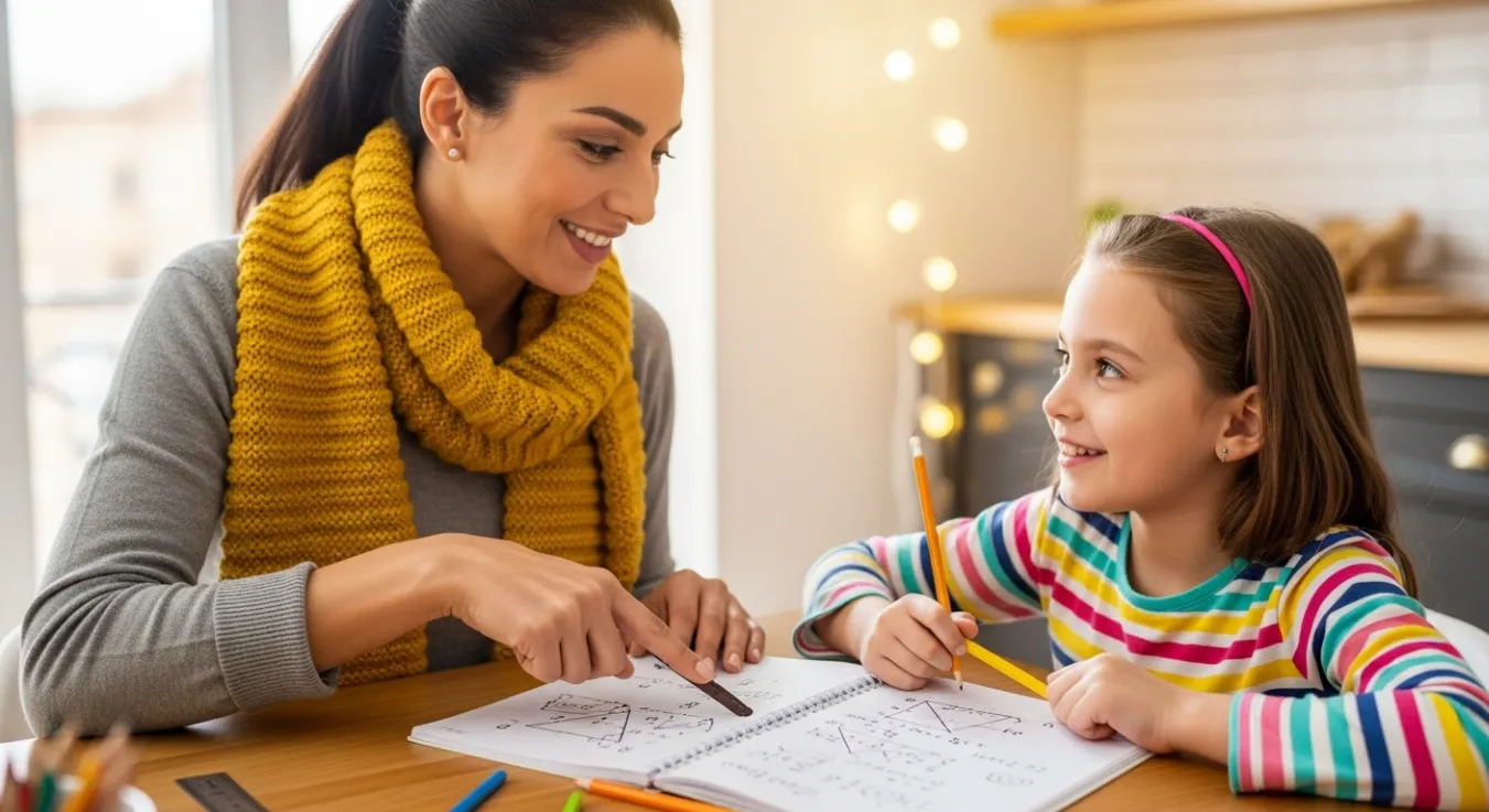 A Roots Home Tutors tutor working one-on-one with a student at home