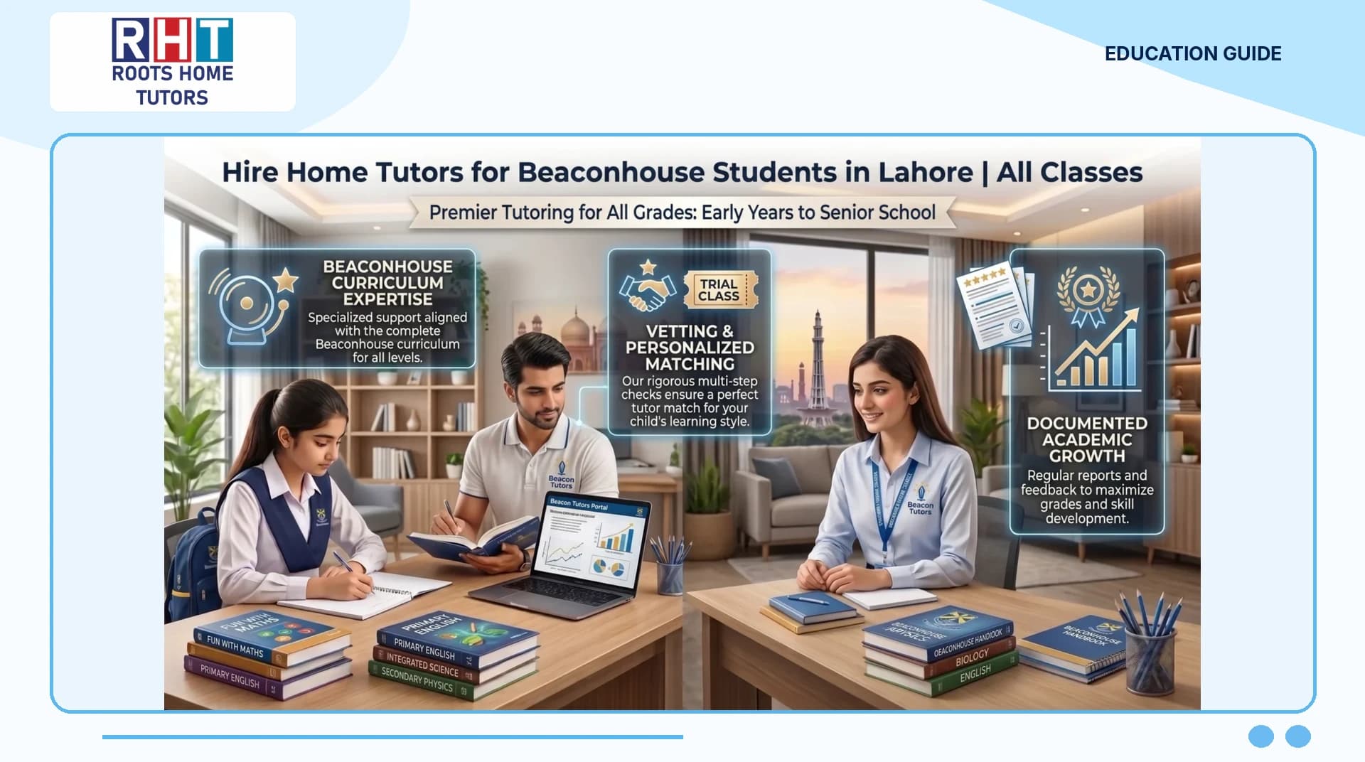 Hire Home Tutors for Beaconhouse Students in Lahore All Classes