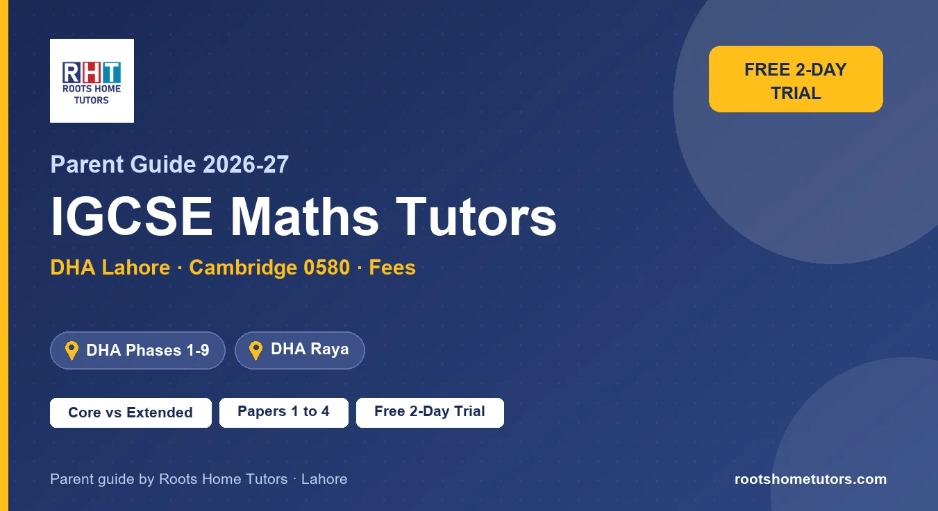 IGCSE Maths tutors in DHA Lahore: Cambridge 0580 Core vs Extended guide