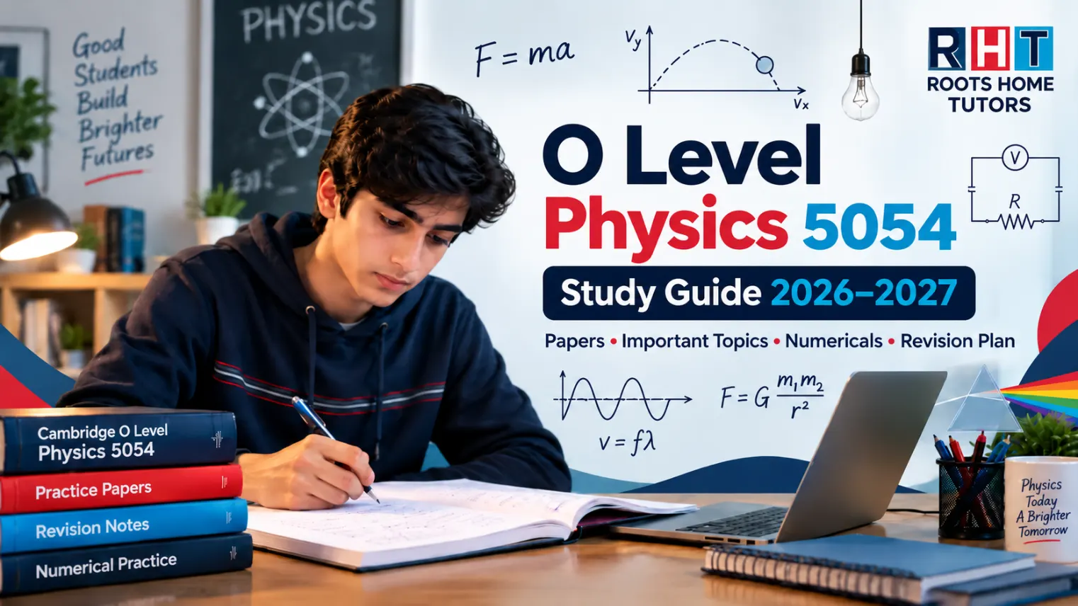 Cambridge O Level Physics 5054 study guide 2026–2027: papers, important topics, numericals and revision plan
