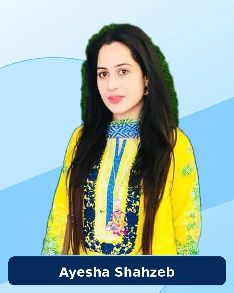 Ayesha Shahzeb, Montessori and junior classes home tutor in Gulberg, Lahore