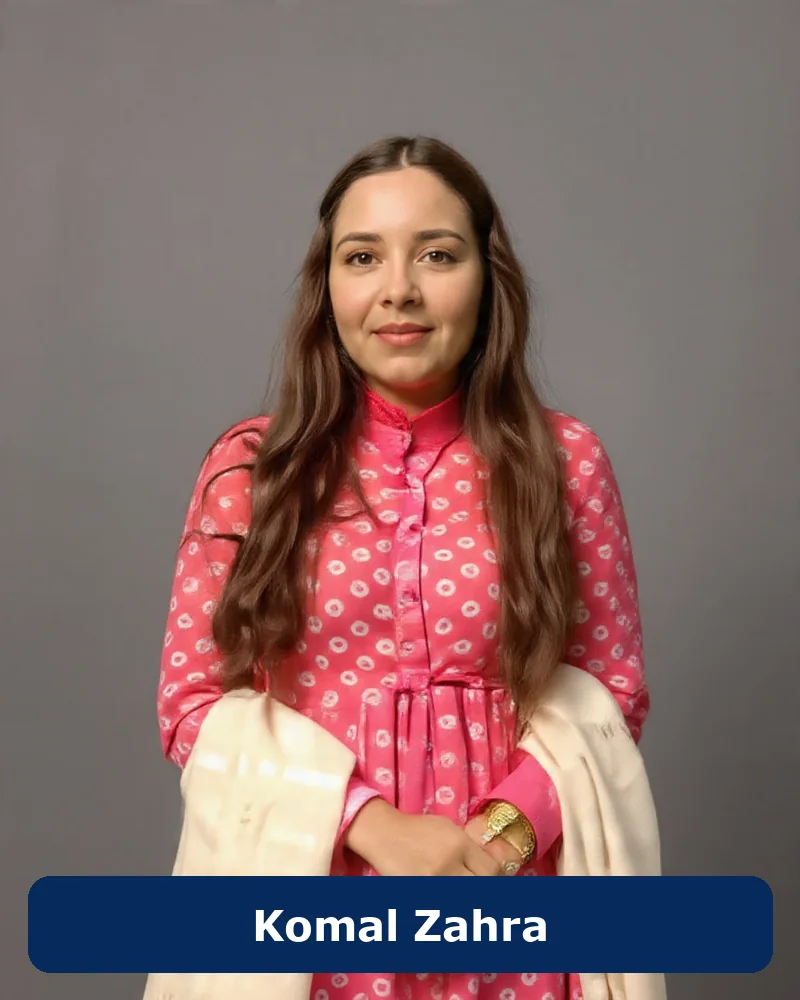 Komal Zahra, english tutor for grades 6–12 in Bahria Town, Lahore
